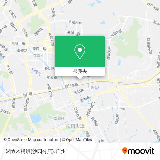 湘攸木桶饭(沙园分店)地图