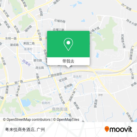 粤来悦商务酒店地图