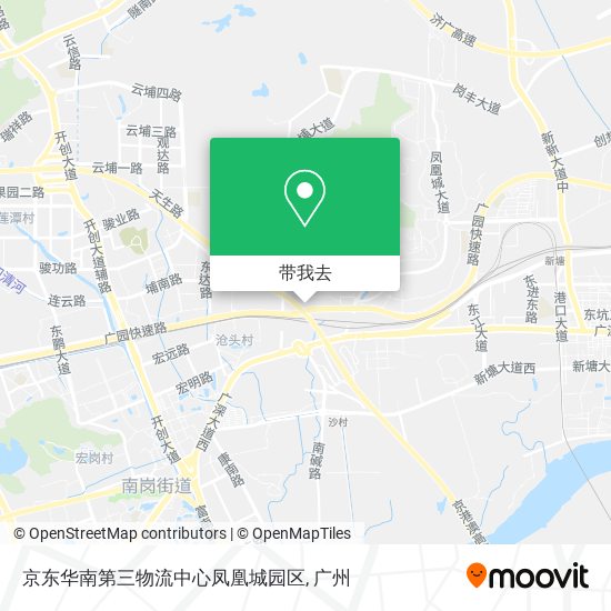 京东华南第三物流中心凤凰城园区地图