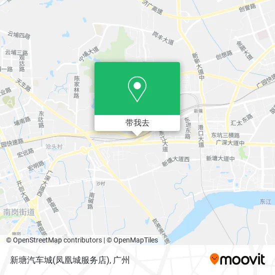 新塘汽车城(凤凰城服务店)地图