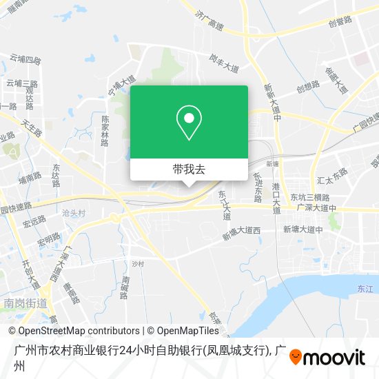 广州市农村商业银行24小时自助银行(凤凰城支行)地图