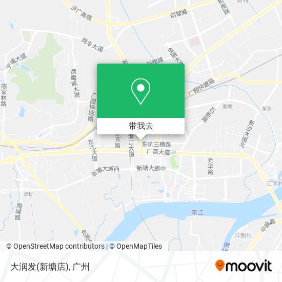 大润发(新塘店)地图