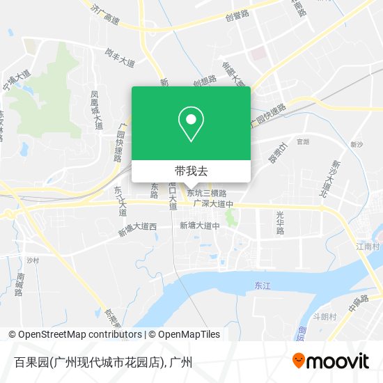 百果园(广州现代城市花园店)地图