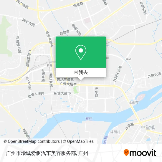 广州市增城爱驱汽车美容服务部地图