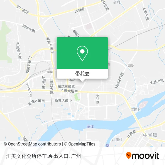 汇美文化会所停车场-出入口地图