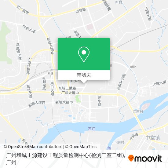 广州增城正源建设工程质量检测中心(检测二室二组)地图