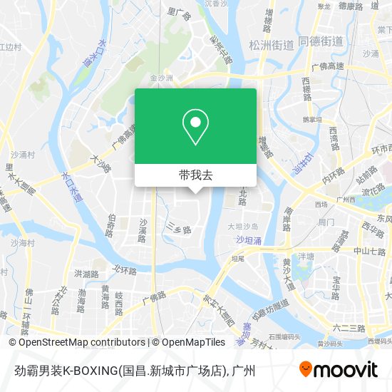 劲霸男装K-BOXING(国昌.新城市广场店)地图