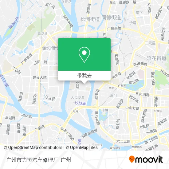 广州市力恒汽车修理厂地图