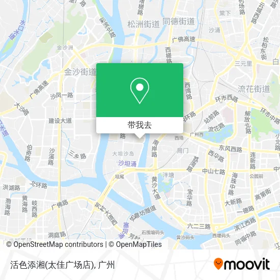 活色添湘(太佳广场店)地图