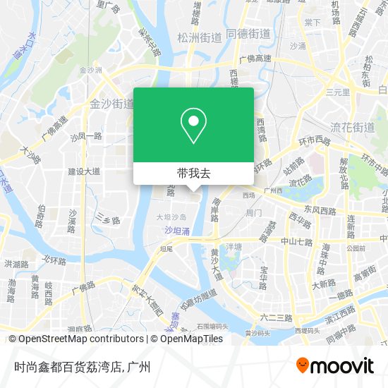 时尚鑫都百货荔湾店地图