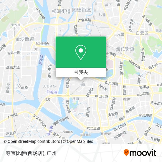 尊宝比萨(西场店)地图