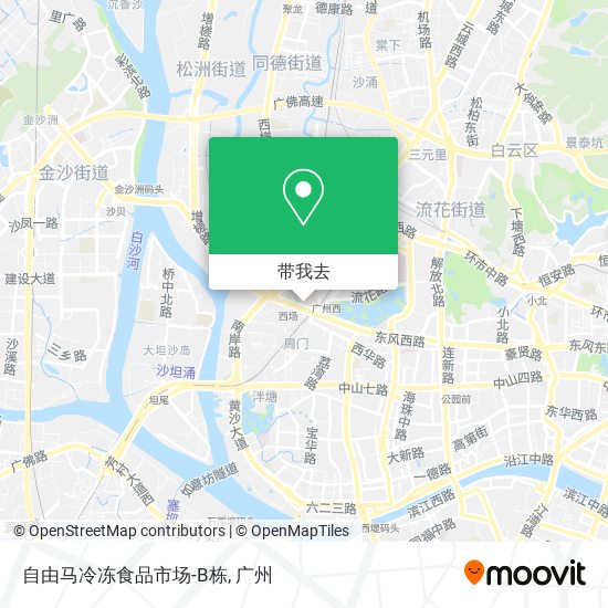 自由马冷冻食品市场-B栋地图