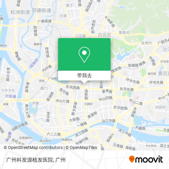 广州科发源植发医院地图
