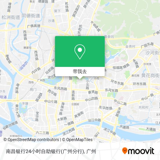 南昌银行24小时自助银行(广州分行)地图