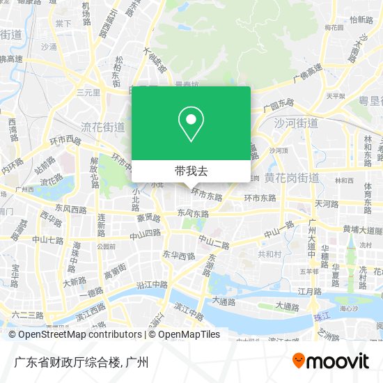 广东省财政厅综合楼地图