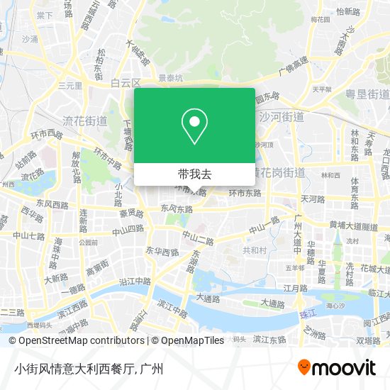 小街风情意大利西餐厅地图