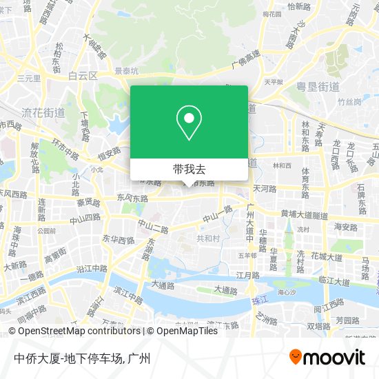 中侨大厦-地下停车场地图