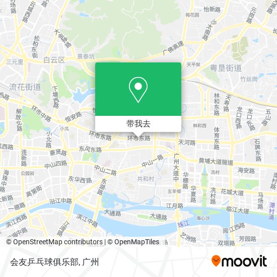 会友乒乓球俱乐部地图