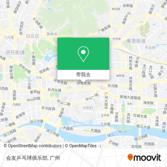 会友乒乓球俱乐部地图