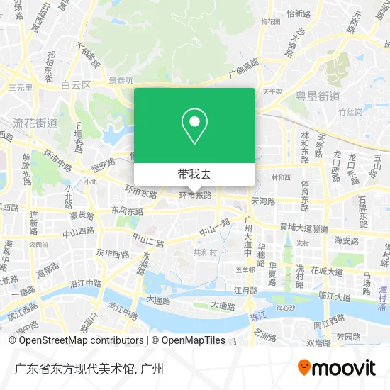 广东省东方现代美术馆地图