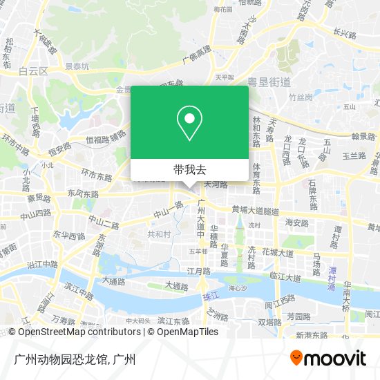 广州动物园恐龙馆地图
