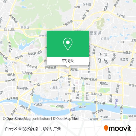 白云区医院水荫路门诊部地图
