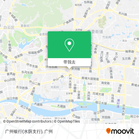 广州银行(水荫支行)地图