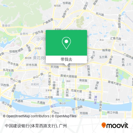 中国建设银行(体育西路支行)地图