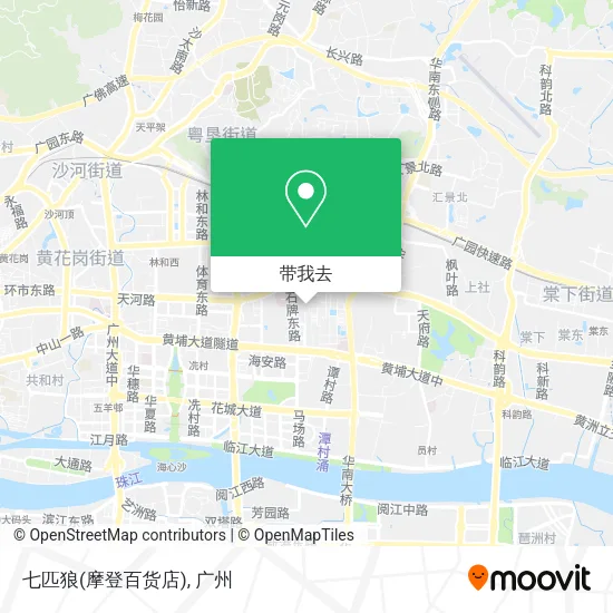 七匹狼(摩登百货店)地图