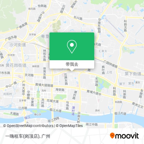 一嗨租车(岗顶店)地图