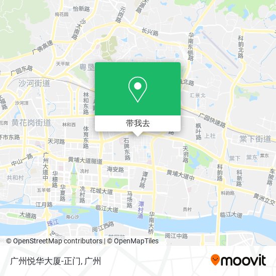 广州悦华大厦-正门地图