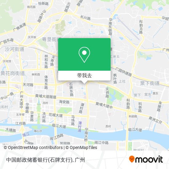 中国邮政储蓄银行(石牌支行)地图
