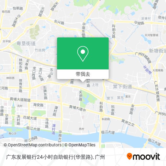 广东发展银行24小时自助银行(华景路)地图