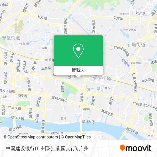 中国建设银行(广州珠江俊园支行)地图