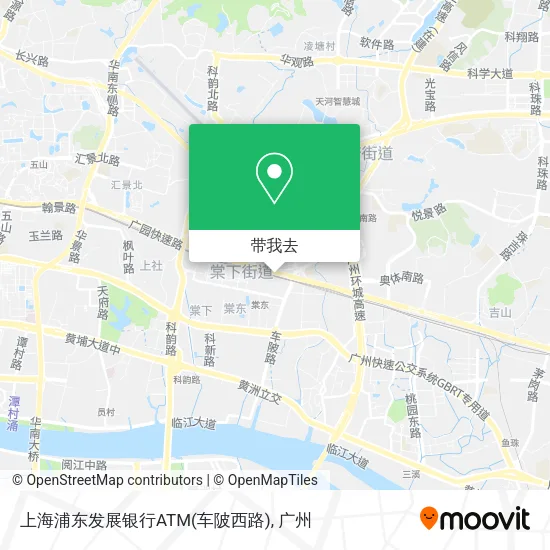上海浦东发展银行ATM(车陂西路)地图