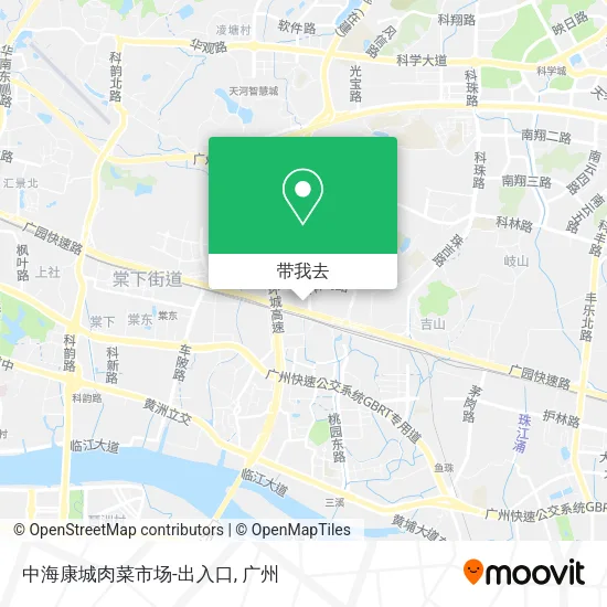 中海康城肉菜市场-出入口地图