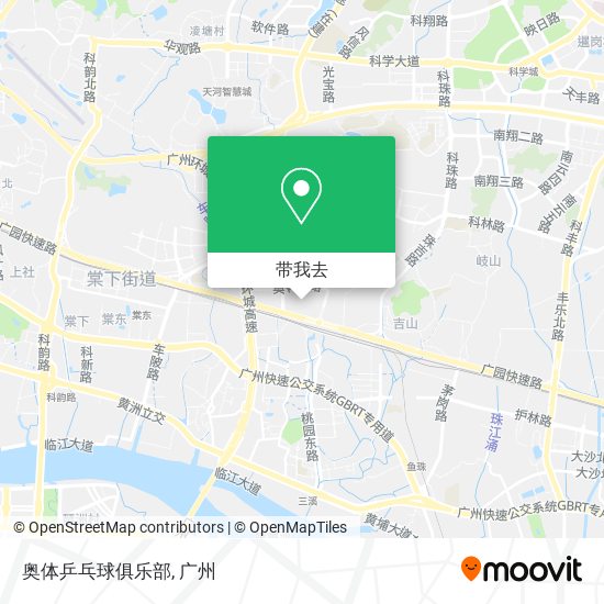 奥体乒乓球俱乐部地图