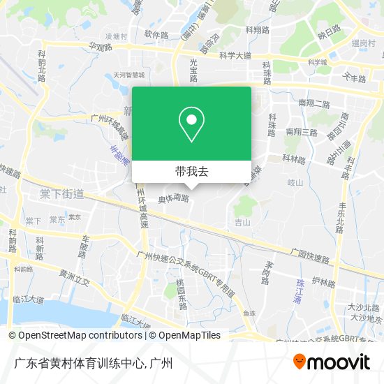 广东省黄村体育训练中心地图