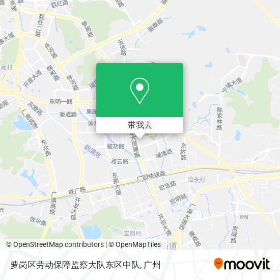 萝岗区劳动保障监察大队东区中队地图
