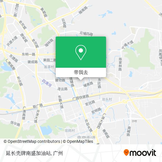 延长壳牌南盛加油站地图