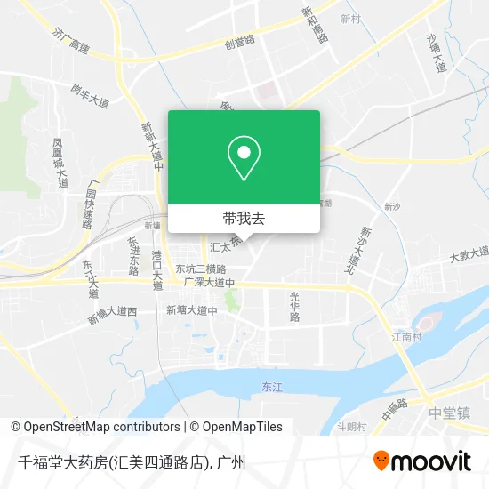 千福堂大药房(汇美四通路店)地图