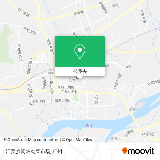 汇美乡闰农肉菜市场地图