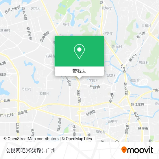 创悦网吧(松涛路)地图