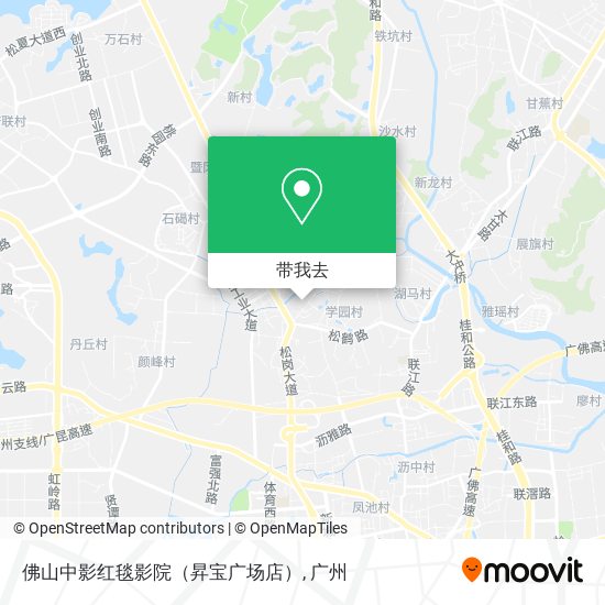 佛山中影红毯影院（昇宝广场店）地图