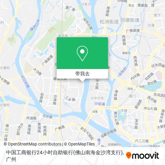 中国工商银行24小时自助银行(佛山南海金沙湾支行)地图