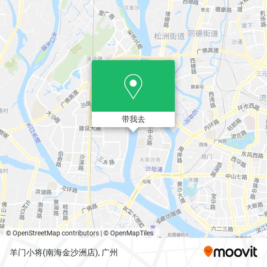 羊门小将(南海金沙洲店)地图
