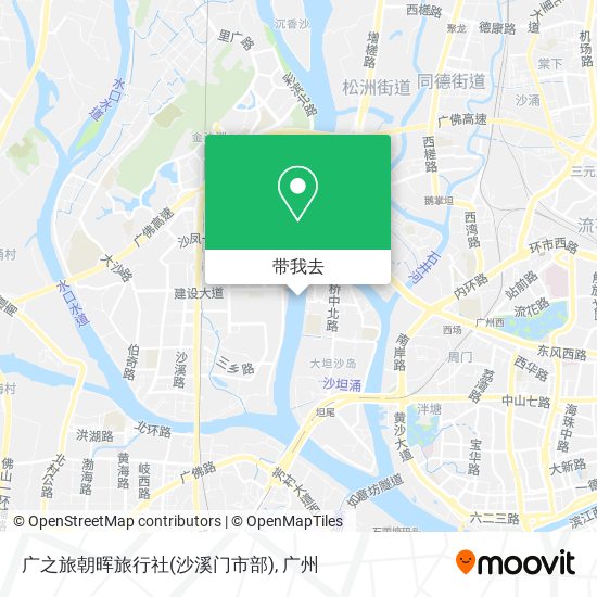广之旅朝晖旅行社(沙溪门市部)地图