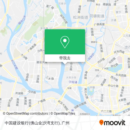 中国建设银行(佛山金沙湾支行)地图