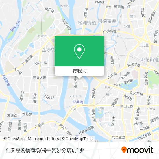 佳又惠购物商场(桥中河沙分店)地图