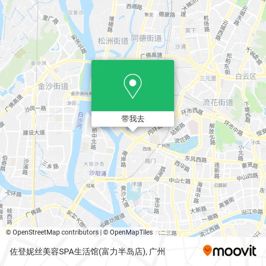 佐登妮丝美容SPA生活馆(富力半岛店)地图